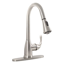 Handle Pull-Down Sprayer Kitchen Faucet - 803 Brushed Nickel