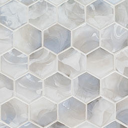 Koya pearl hexagon mosaic