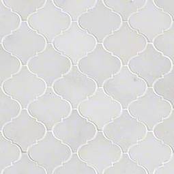 Greecian white arabesque pattern